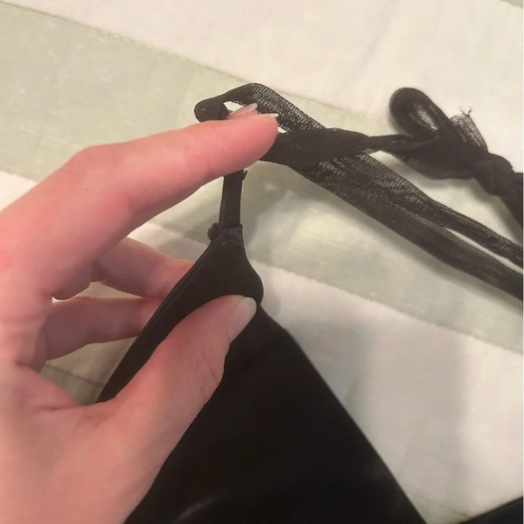 Morgan and Co Black evening gown size 3/4 - Picture 8 of 11